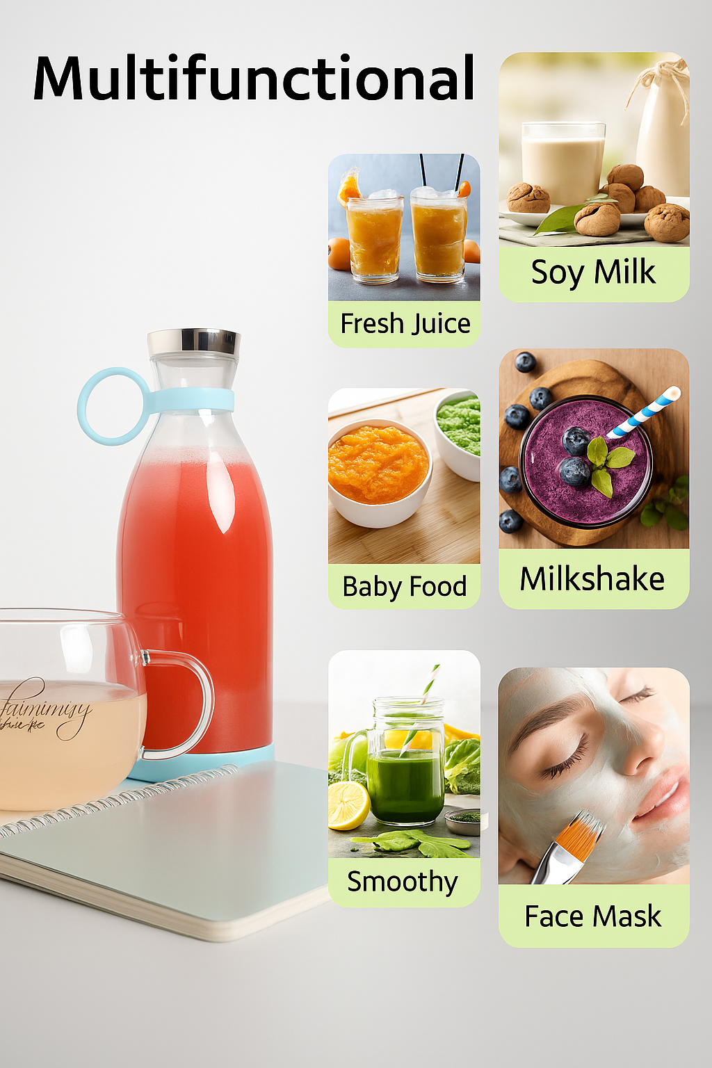 Portable Mini Juice Blender