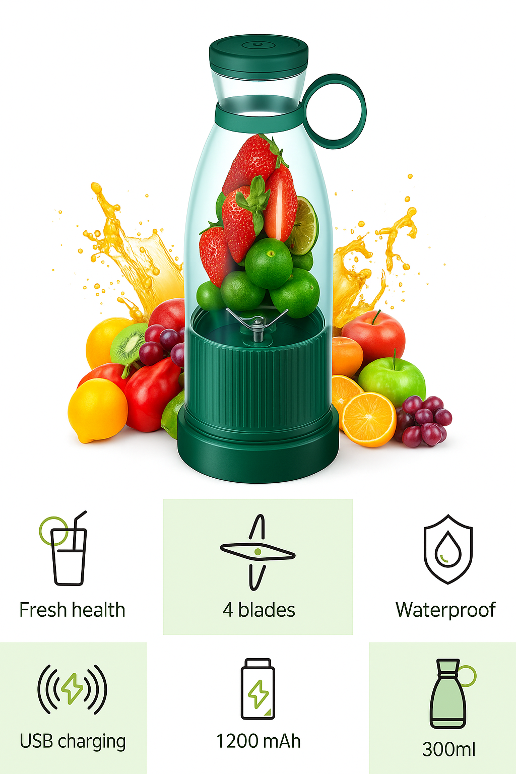 Portable Mini Juice Blender